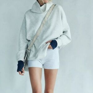 NWT Free People Snuggle Up Set In Heather Grey Sz. L